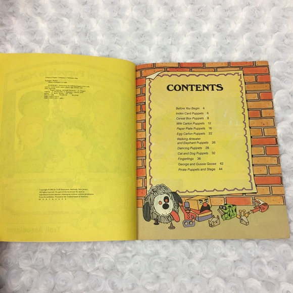 Plenty of Puppets to make Paperback‎ Childrens Book Troll Associates Vtg 1981 - Picture 6 of 7